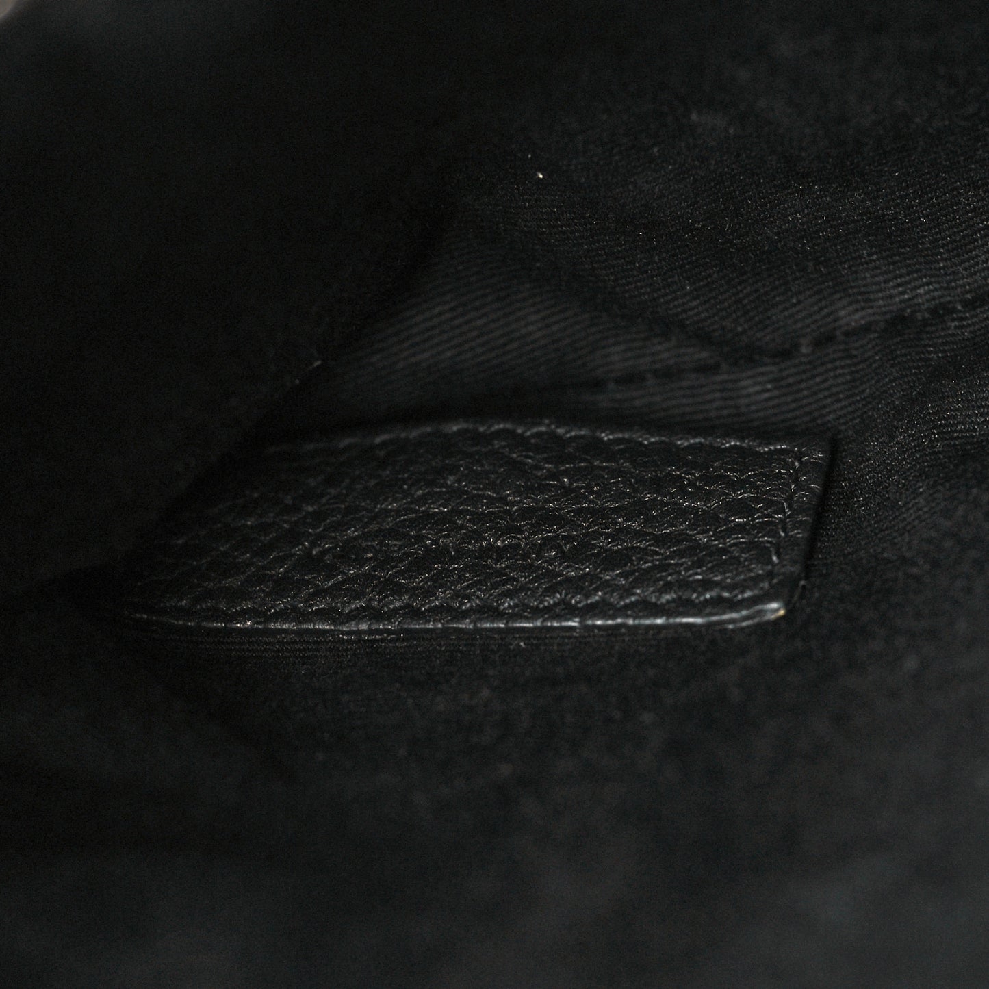 Grained Calfskin Baby Sac De Jour Souple Black