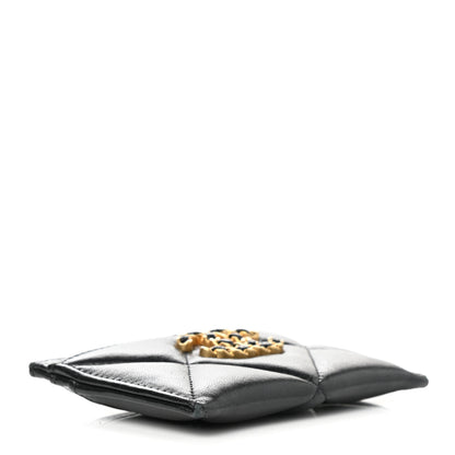 Chanel Lambskin Quilted Chanel 19 Card Holder Black 4 of 9