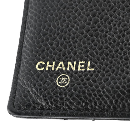 Chanel Caviar Quilted Compact French Flap Wallet Black 7 of 12
