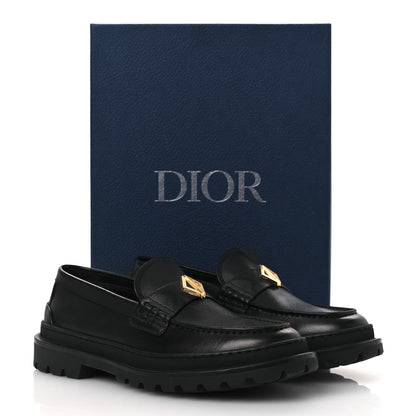 Christian Dior Calfskin CD Diamond Loafers 42 Black 11 of 11