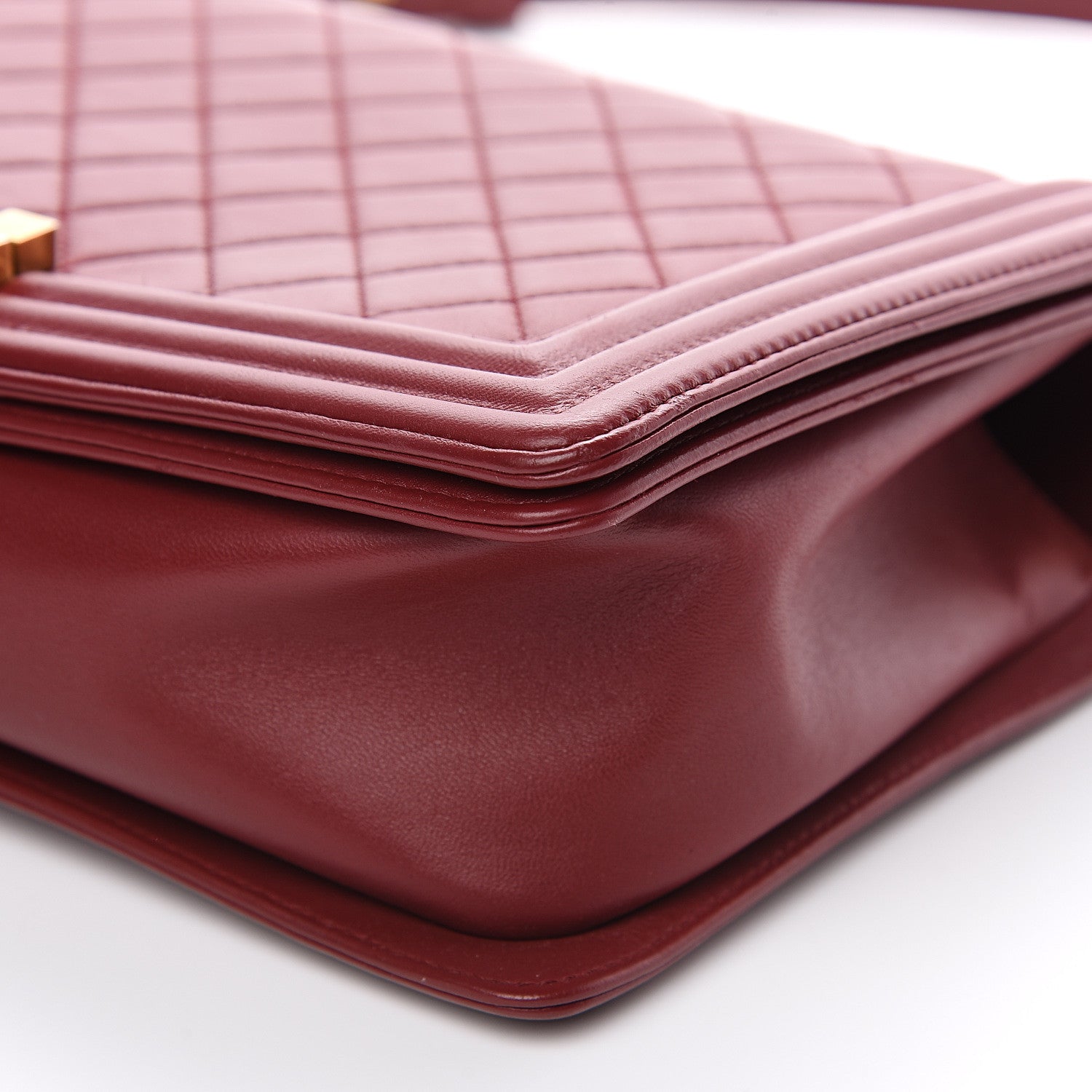 Chanel Lambskin Quilted New Medium Boy Flap Dark Red 8 of 12