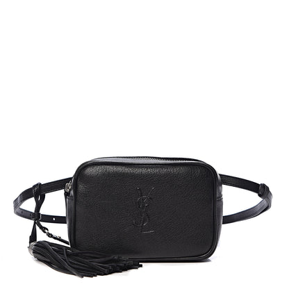 Saint Laurent Lambskin Monogram Lou Belt Bag Black 1 of 10