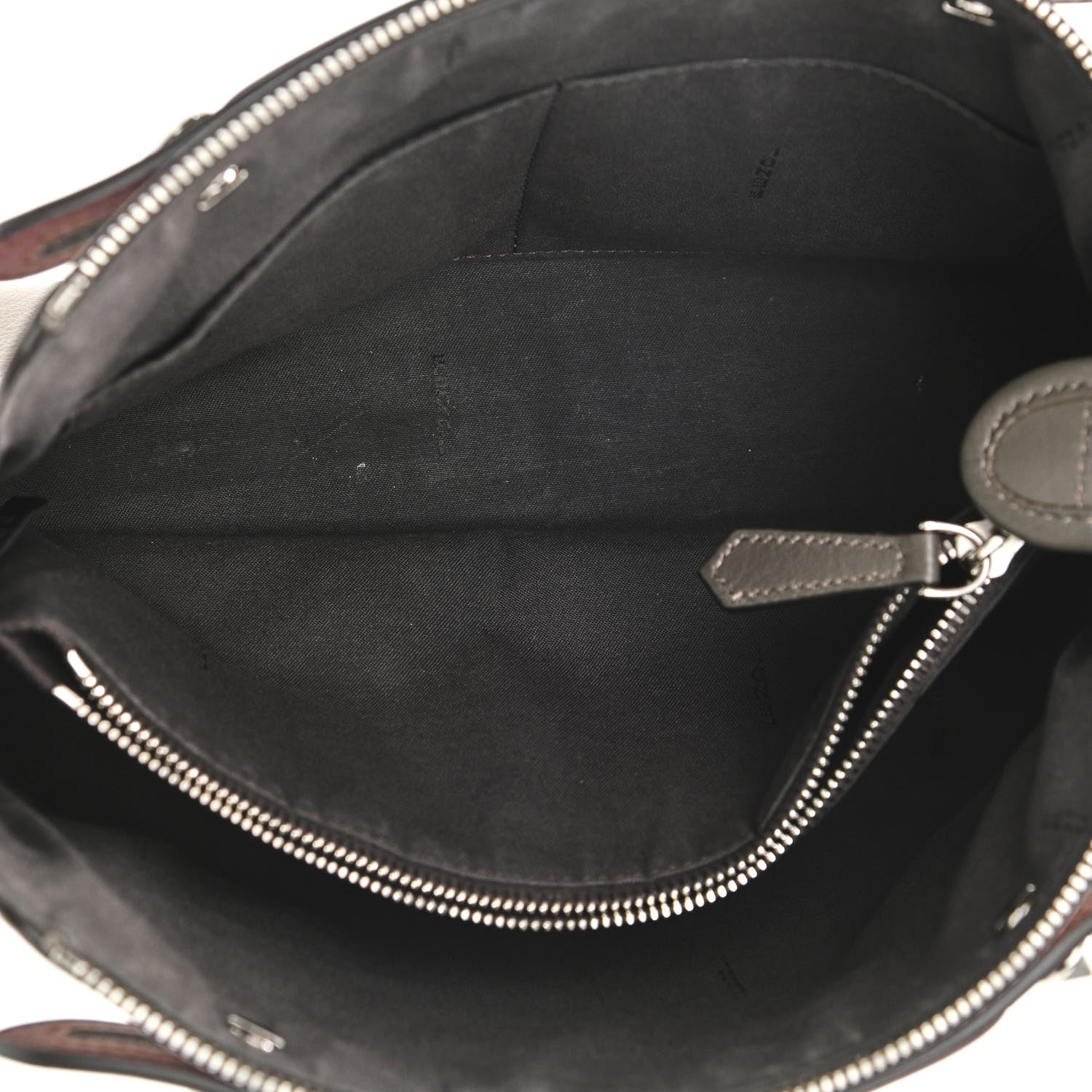 Fendi Vitello Dolce 4 Color Medium By The Way Boston Bag Grigio Polvere Arancio Multicolor 5 of 14