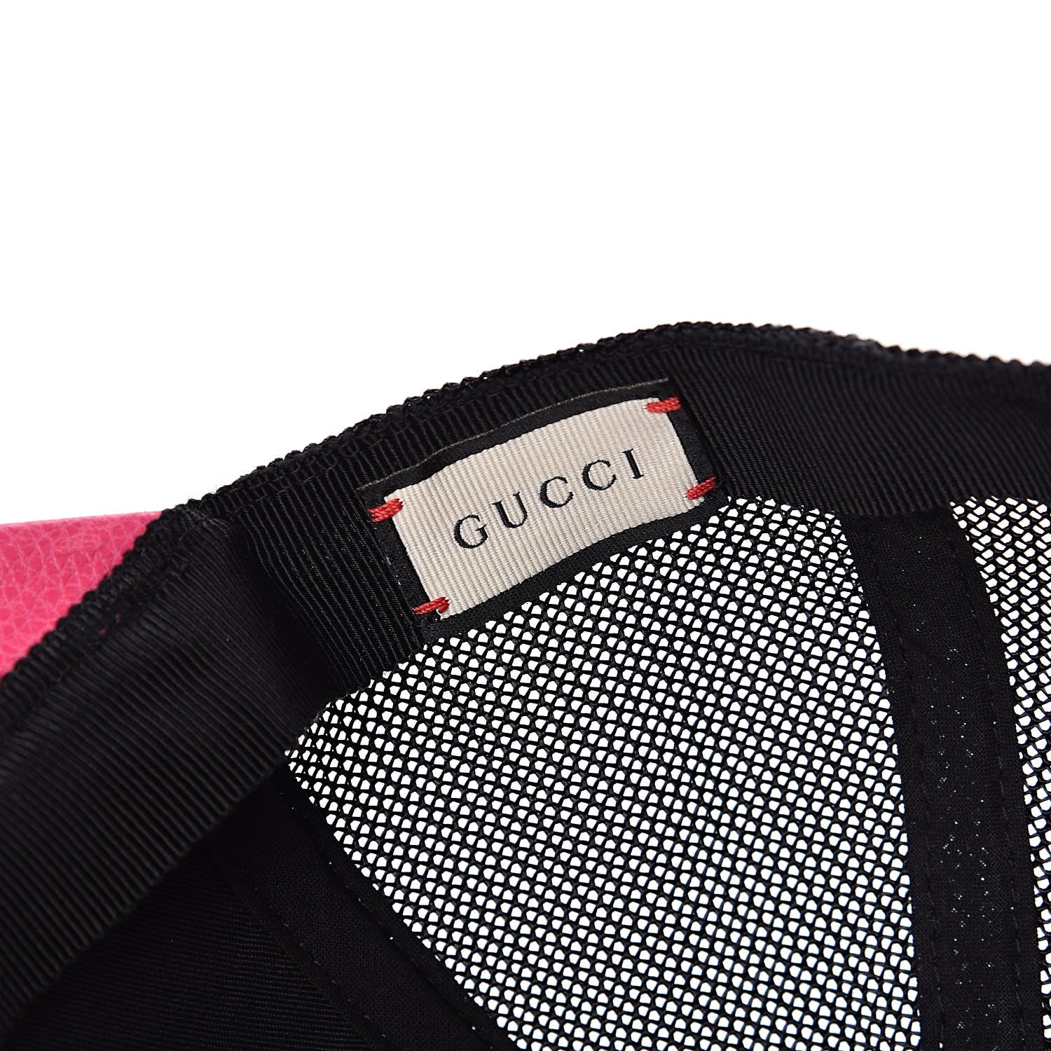 Gucci Grained Calfskin Logo Baseball Hat S Box Pink 7 of 7