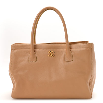 Chanel Calfskin Cerf Executive Shopper Tote Beige 1 of 10