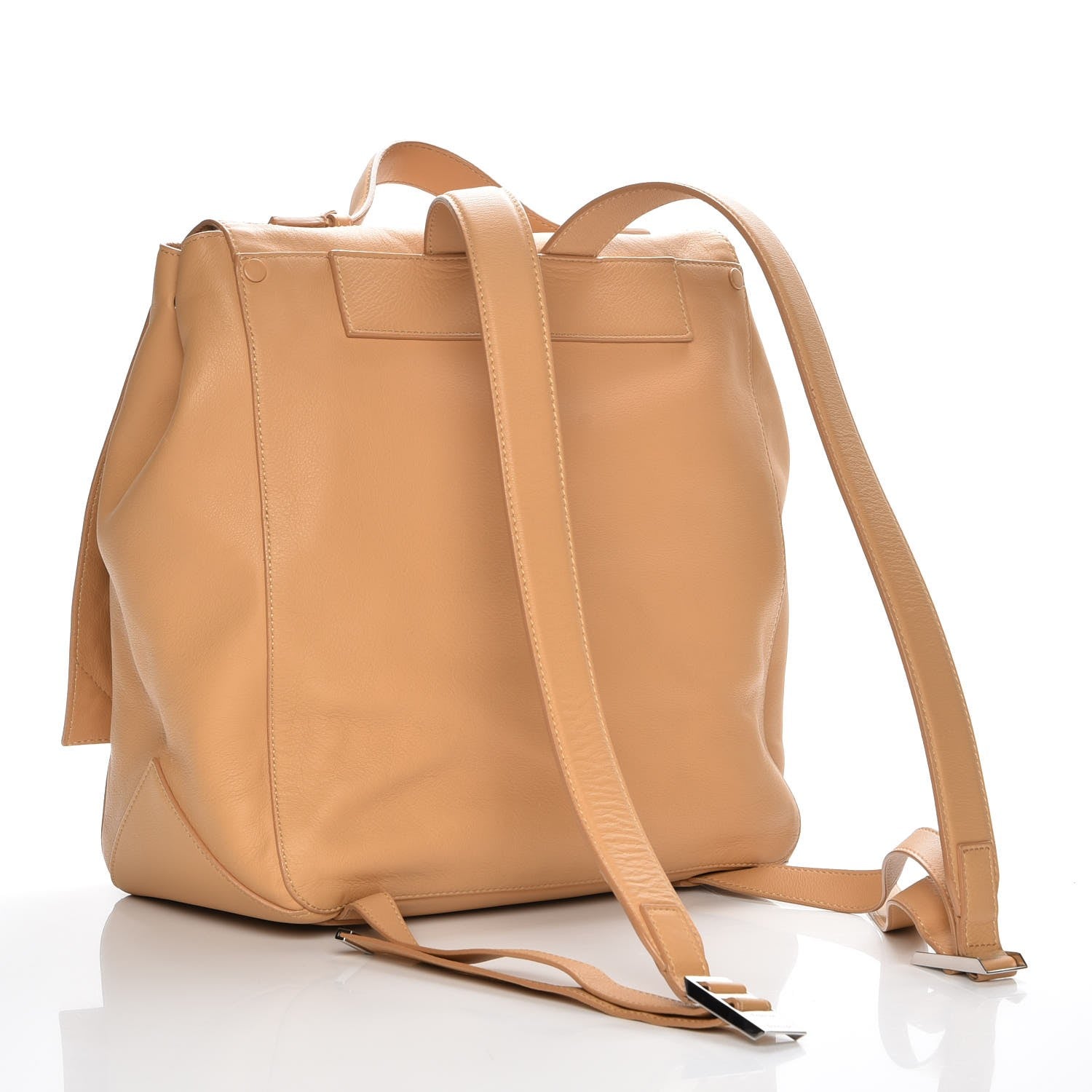 Proenza Schouler Calfskin Large PS Courier Backpack Beige 3 of 8