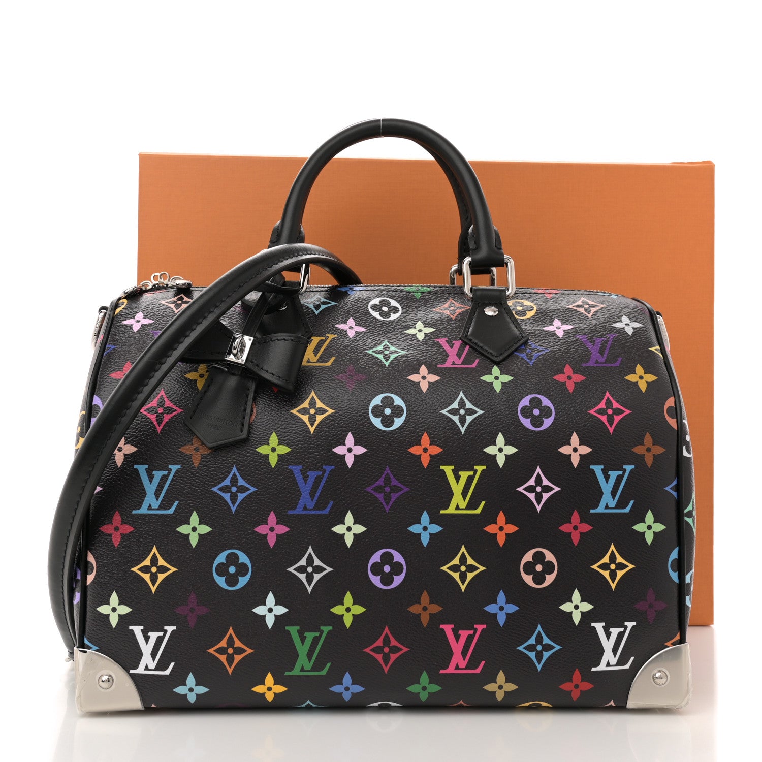 Louis Vuitton LV X TM Monogram Multicolor Speedy Soft 30 Black 10 of 10