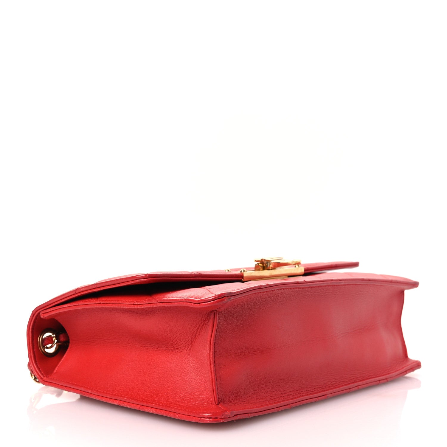 Chanel Lambskin Quilted Large Golden Class Flap Red 7 of 33