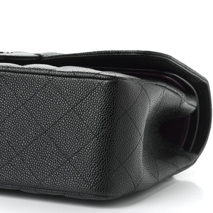 Chanel Caviar Quilted Jumbo Double Flap Black 9 of 9
