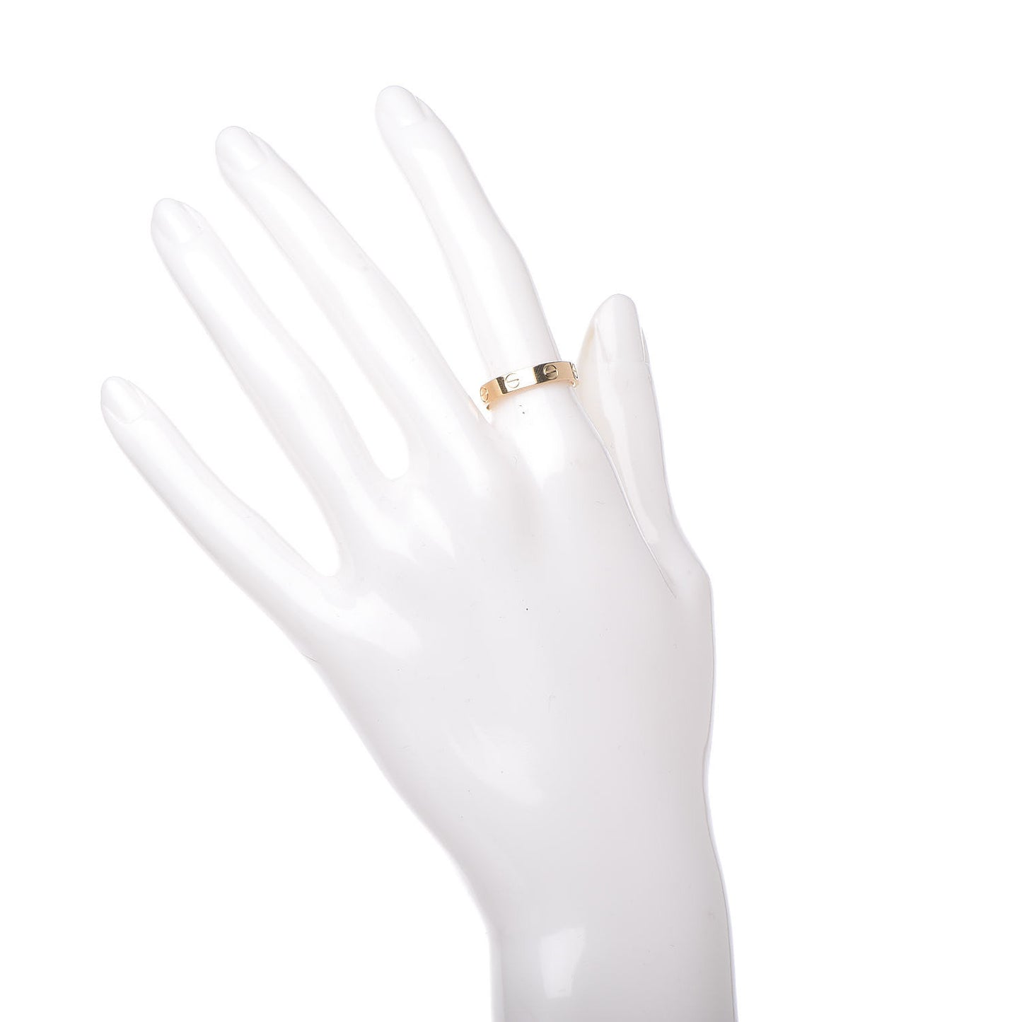 18K Yellow Gold 3.5mm LOVE Wedding Band Ring 52 6