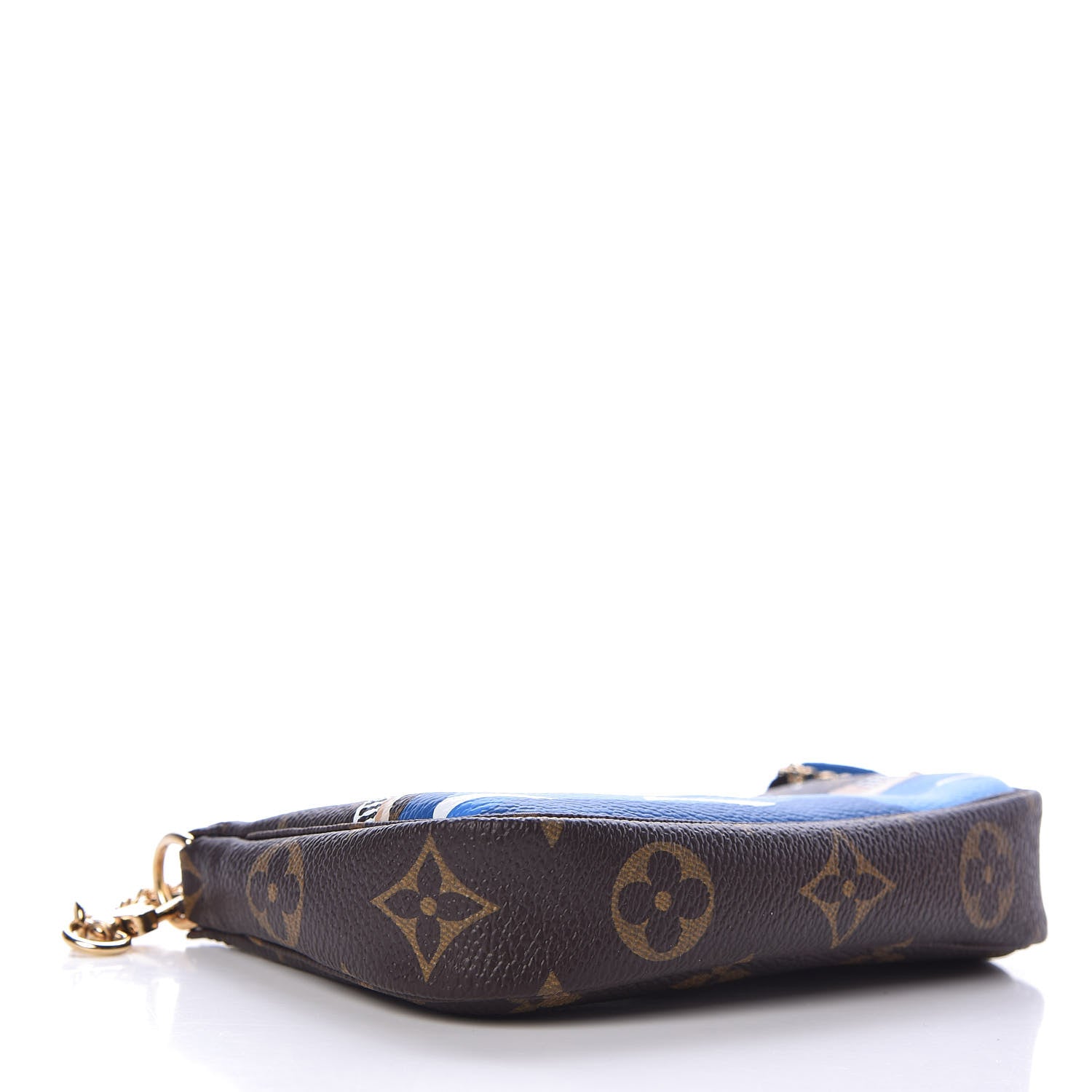 Louis Vuitton Monogram 2019 Christmas Animation Mini Venice Pochette Accessories Blue 4 of 8