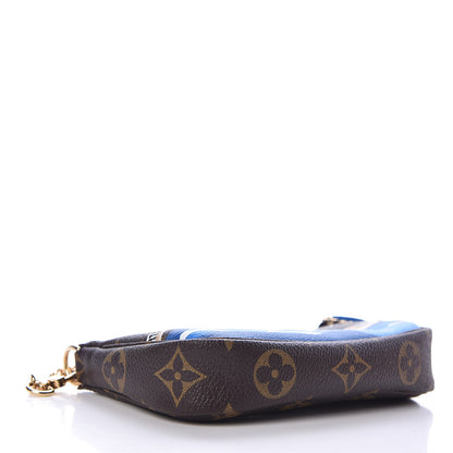 Louis Vuitton Monogram 2019 Christmas Animation Mini Venice Pochette Accessories Blue 4 of 8