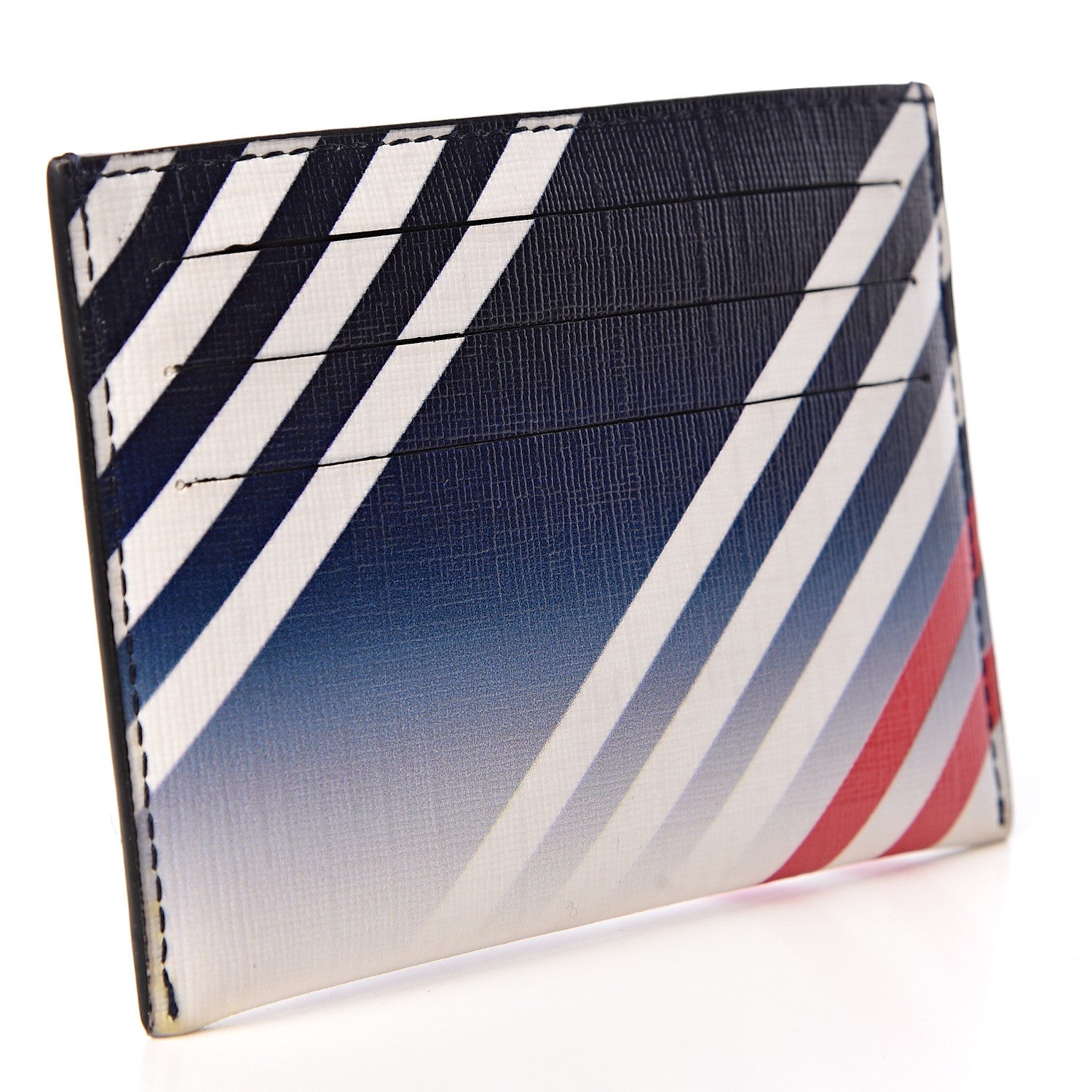 Givenchy Coated Canvas Mens Lines Print Card Case Multicolor 3 of 16