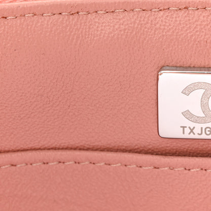 Chanel Lambskin Quilted Top Handle Vanity Case With Chain Light Pink 7 of 10