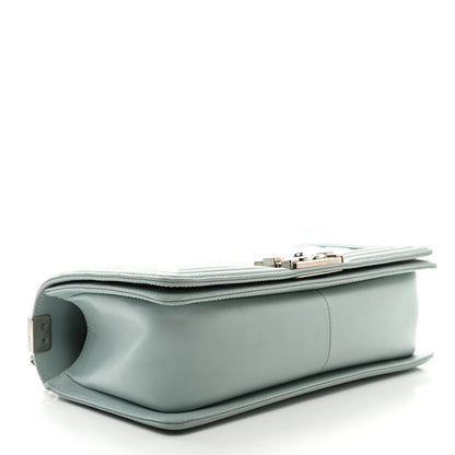 Chanel Lambskin Quilted Medium Boy Flap Light Blue 4 of 11