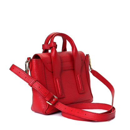 3.1 Phillip Lim Textured Calfskin Mini Pashli Satchel Red 3 of 9