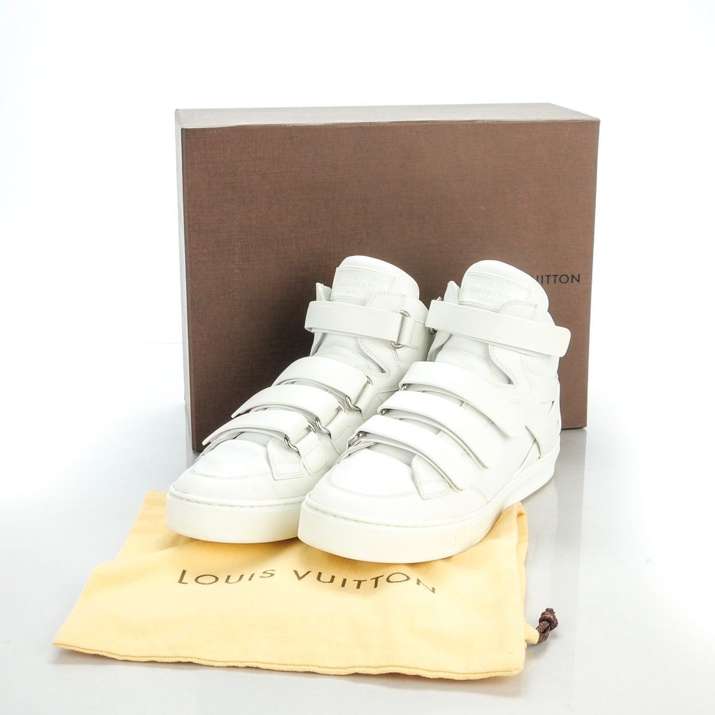 Leather Boxing Sneakers 7 White