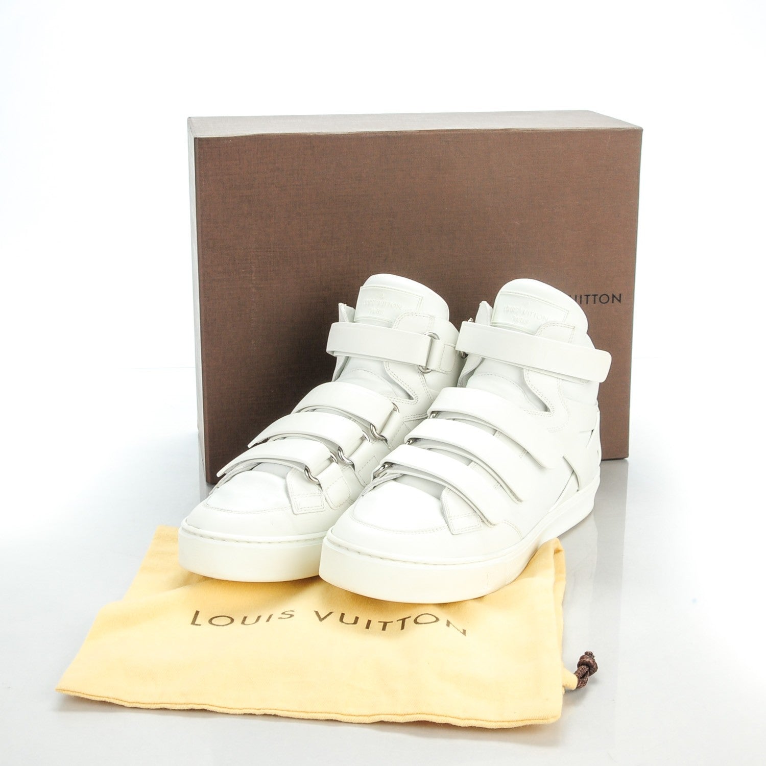 Louis Vuitton Leather Boxing Sneakers 7 White 6 of 9