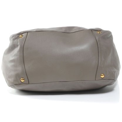 Prada Soft Calf Chain Tote Bambu 4 of 7