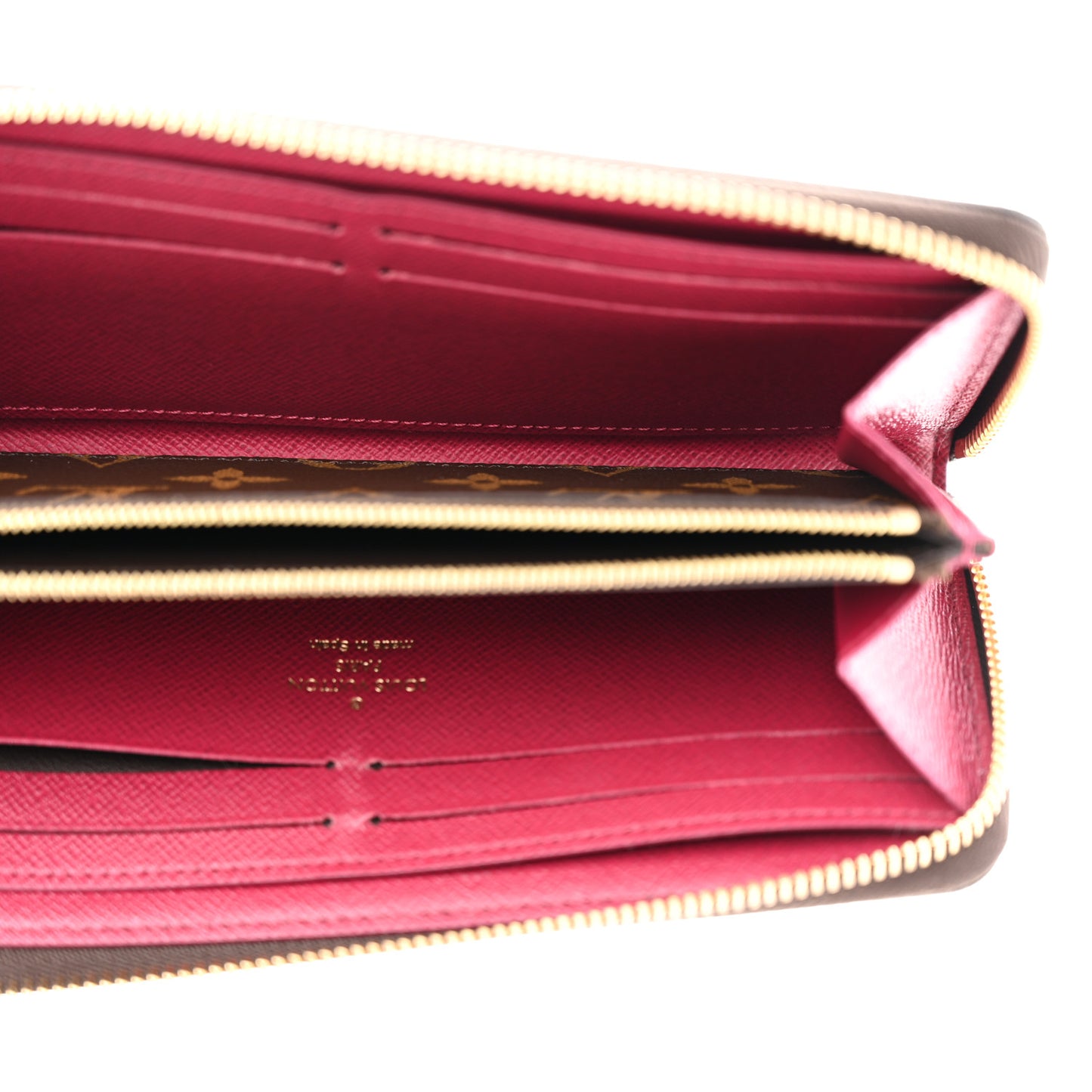 Monogram Clemence Wallet Fuchsia