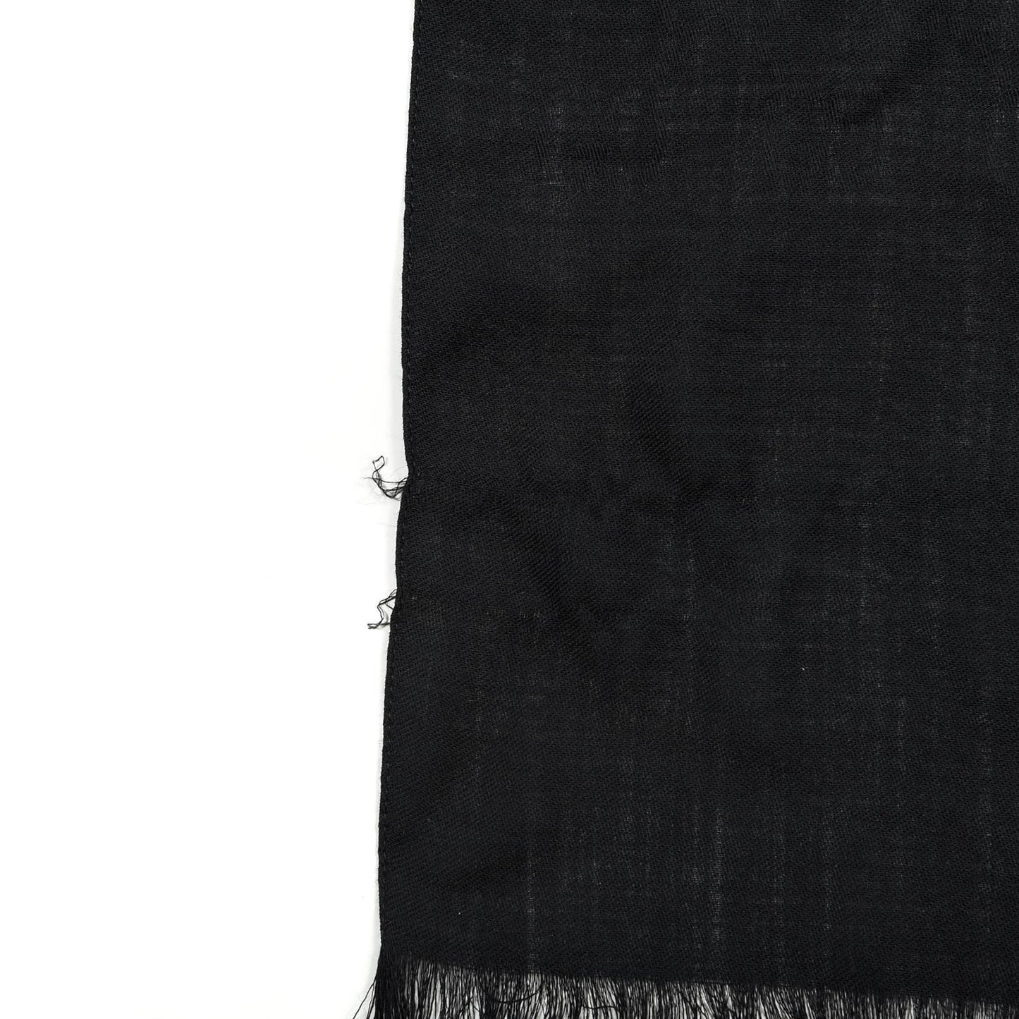 Wool Silk GG Monogram GGNat Scarf Black