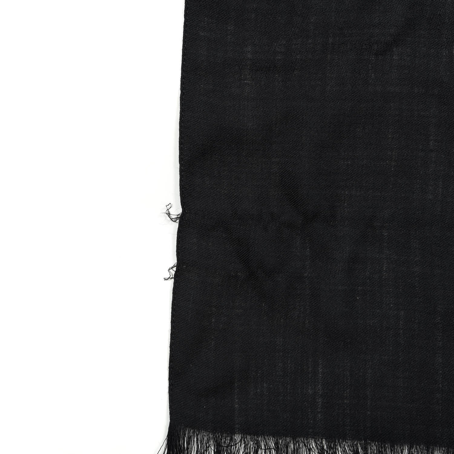 Gucci Wool Silk GG Monogram GGNat Scarf Black 3 of 3