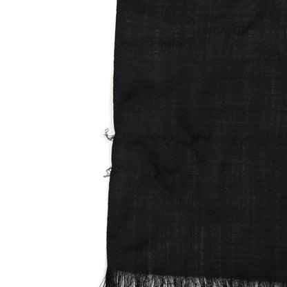 Gucci Wool Silk GG Monogram GGNat Scarf Black 3 of 3