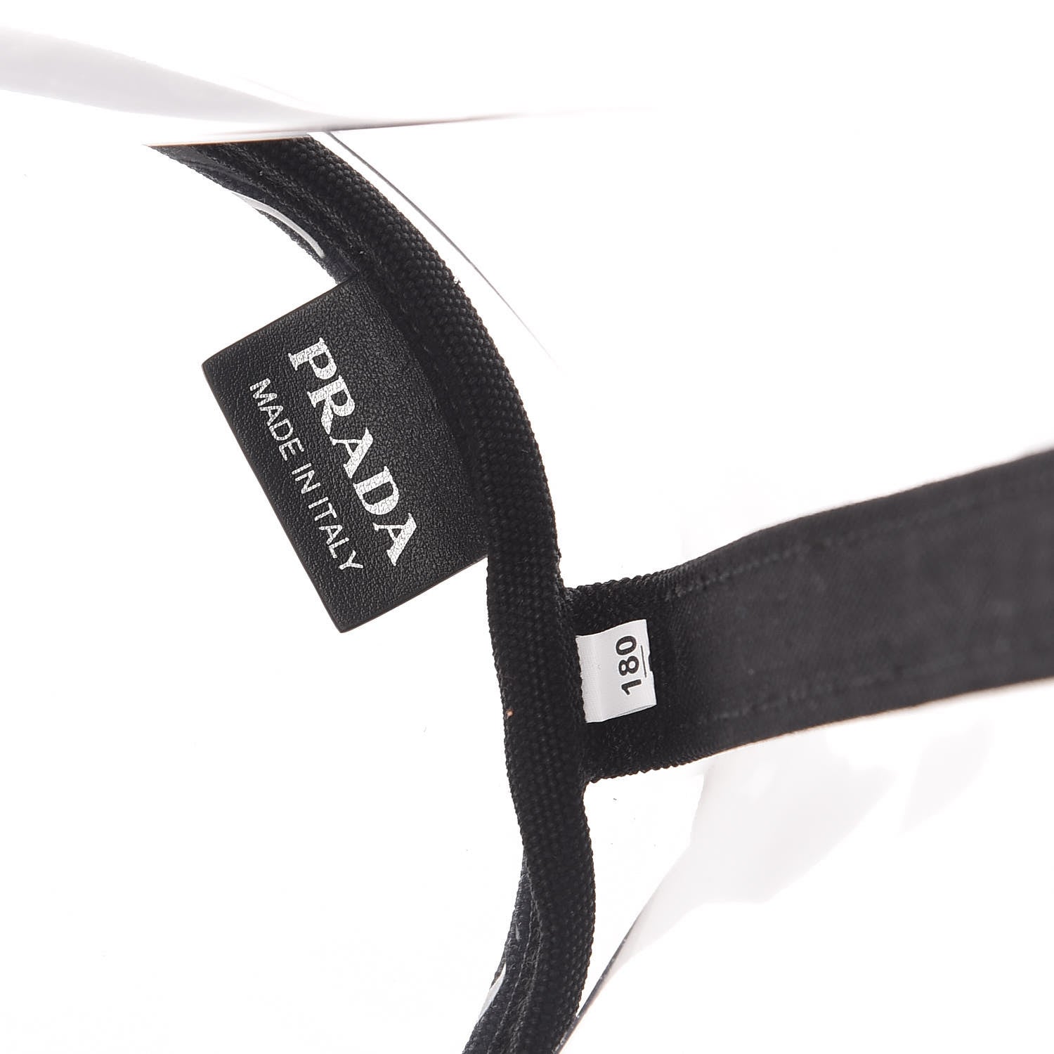 Prada Plexiglass Canapa Shopper Tote Black 7 of 9