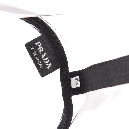 Prada Plexiglass Canapa Shopper Tote Black 7 of 9