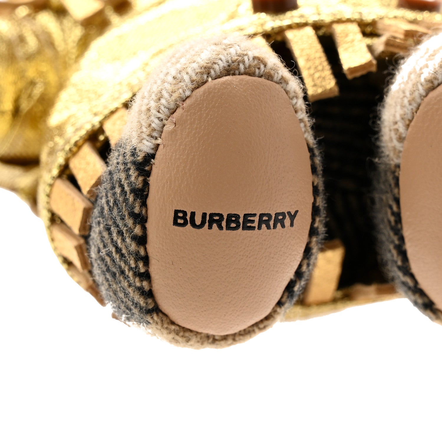 Burberry Thomas Metallic Trench Teddy Bear Keychain Charm Tan 4 of 4