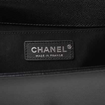 Chanel Caviar Quilted Medium Boy Flap Black 6 of 10