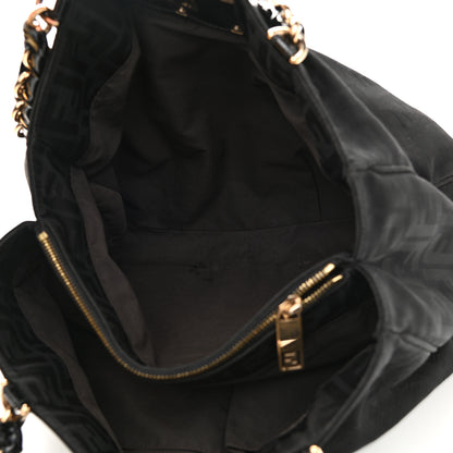 Fendi Zucca Enamel Mia Tote Black 6 of 14