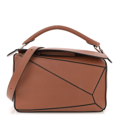 Loewe Calfskin Small Puzzle Bag Tan 1 of 13