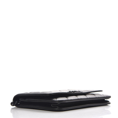 Chanel Calfskin Quilted Boy Wallet On Chain WOC So Black 4 of 11