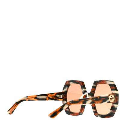 Gucci Acetate Square Sunglasses GG0772S Black Brown 3 of 6