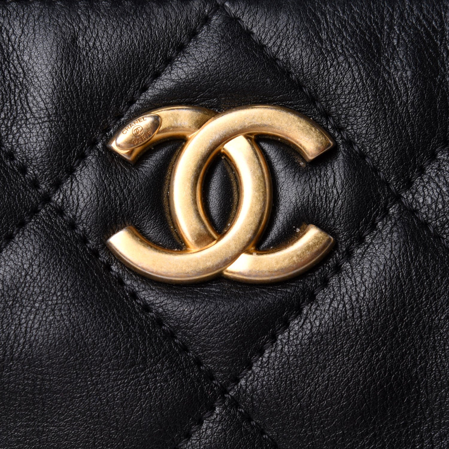 Chanel Shiny Lambskin Quilted Fashion Therapy Bowling Bag Black 8 of 11