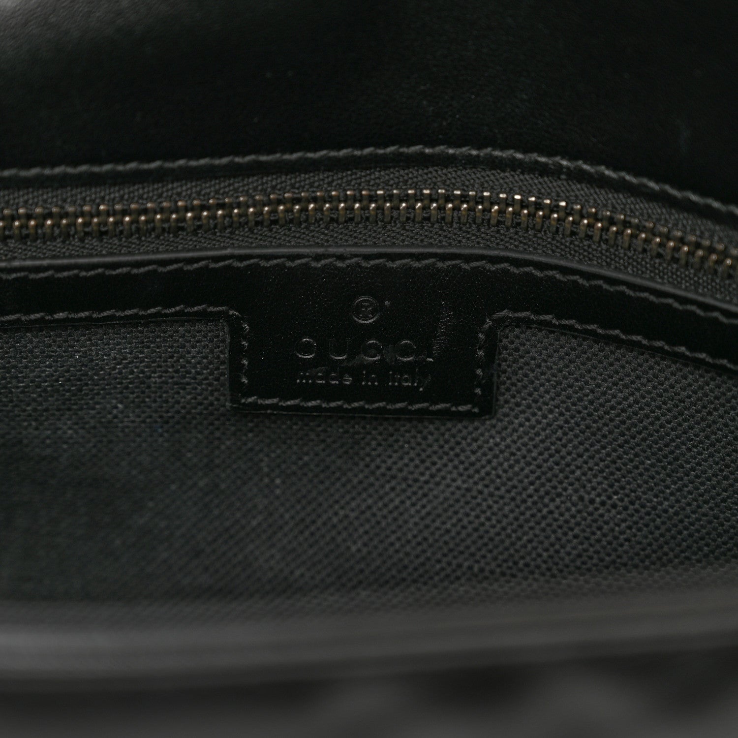 Gucci Calfskin Matelasse Monochrome Small GG Marmont Shoulder Bag Black 7 of 9