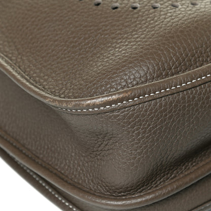 Hermes Taurillon Clemence Evelyne III PM Etoupe 12 of 14
