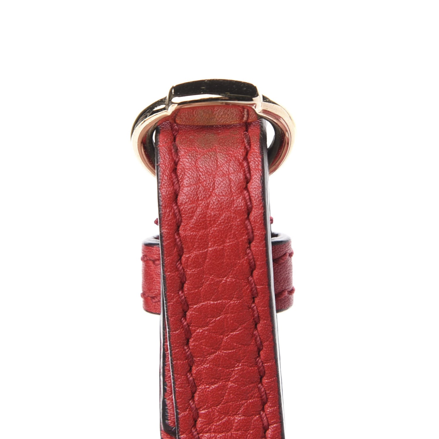Pebbled Calfskin Small Soho Disco Bag Tabasco Red