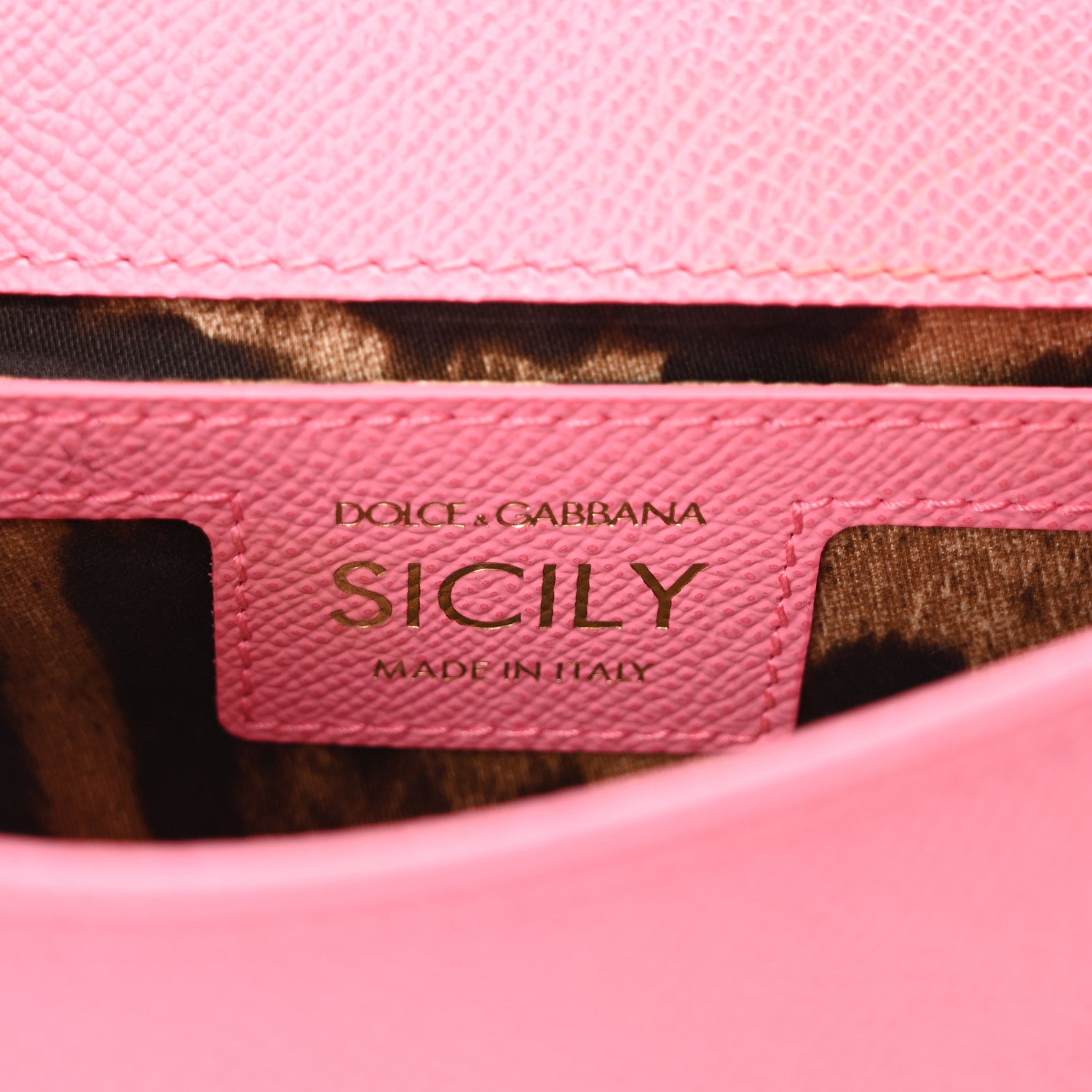 Dolce & Gabbana DOLCE GABBANA Dauphine Small Miss Sicily Handbag Pink 6 of 9