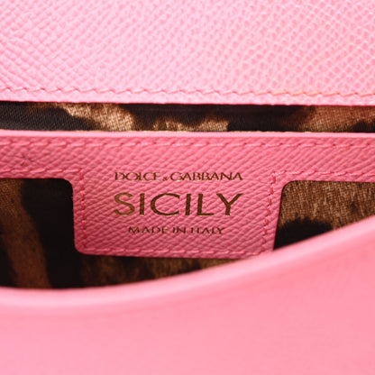 Dolce & Gabbana DOLCE GABBANA Dauphine Small Miss Sicily Handbag Pink 6 of 9