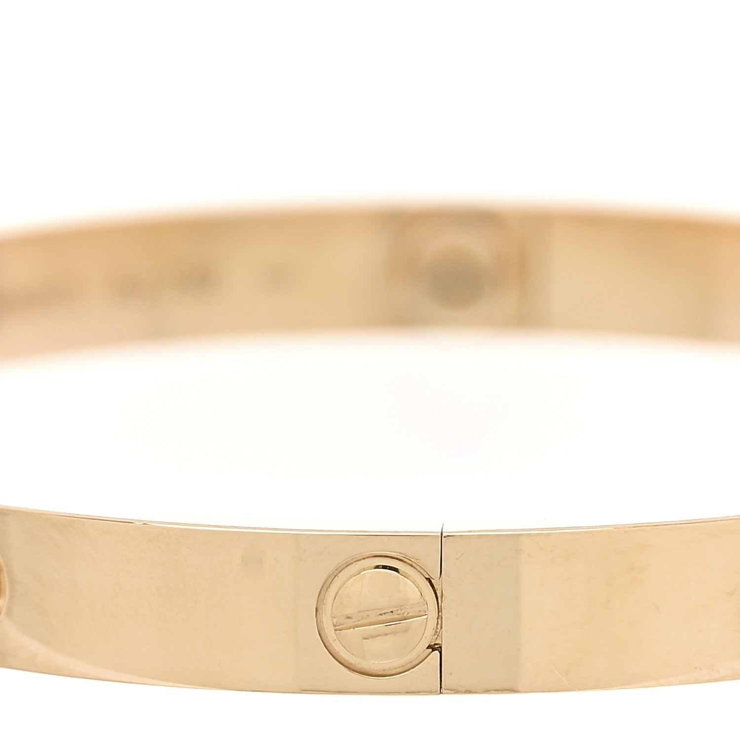 Cartier 18K Yellow Gold 4 Diamond LOVE Bracelet 19 5 of 8