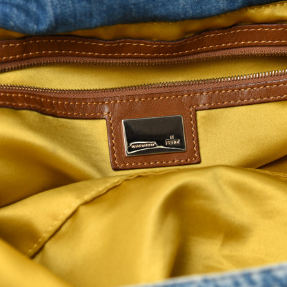 Fendi Denim Zucchino Baguette Blue 6 of 10