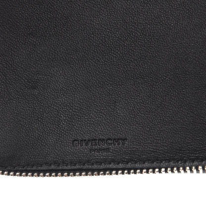 Givenchy Calfskin Star Pandora Zip Around Wallet Black White 7 of 8