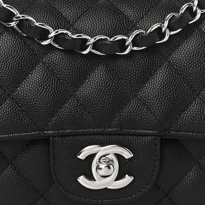 Chanel Caviar Quilted Mini Rectangular Flap Black 8 of 10