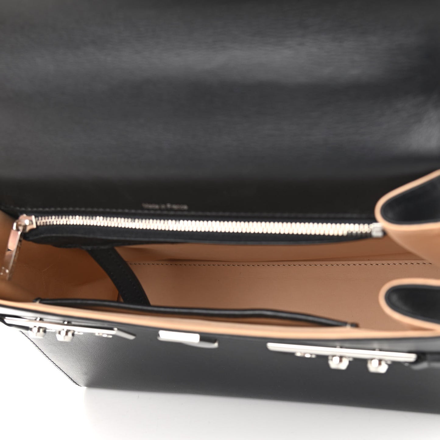 Calfskin MM Tempete Satchel Black