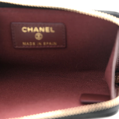 Chanel Caviar Quilted Zipped Key Holder Case Black 5 of 8