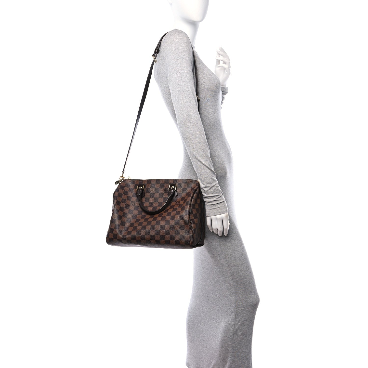 Louis Vuitton Damier Ebene Speedy Bandouliere 30 2 of 9