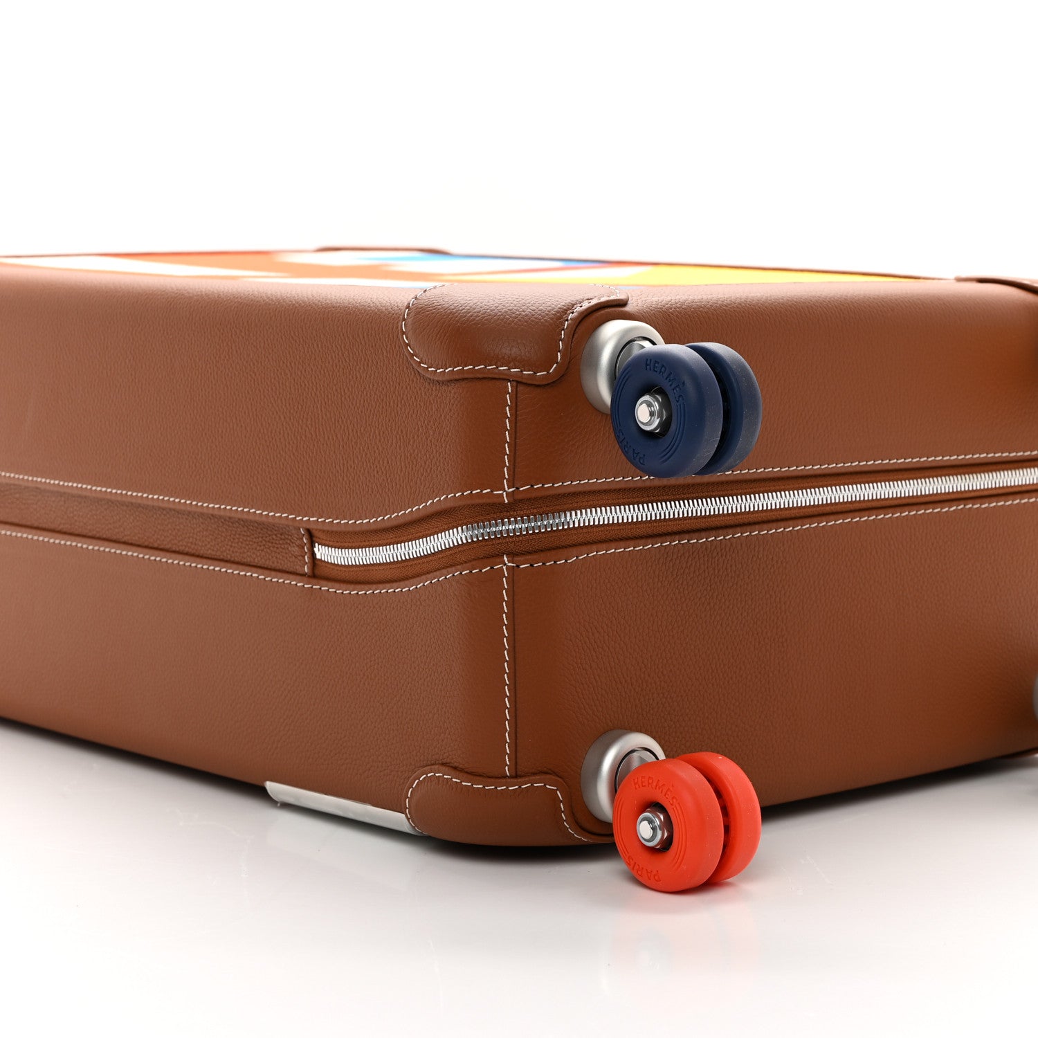 Hermes Canvas Taurillon Regate RMS Rolling Trolley Luggage Multicolor 6 of 14