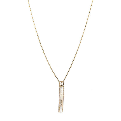 Gucci 18K Yellow Gold Icon Fringe Pendant Necklace 1 of 7